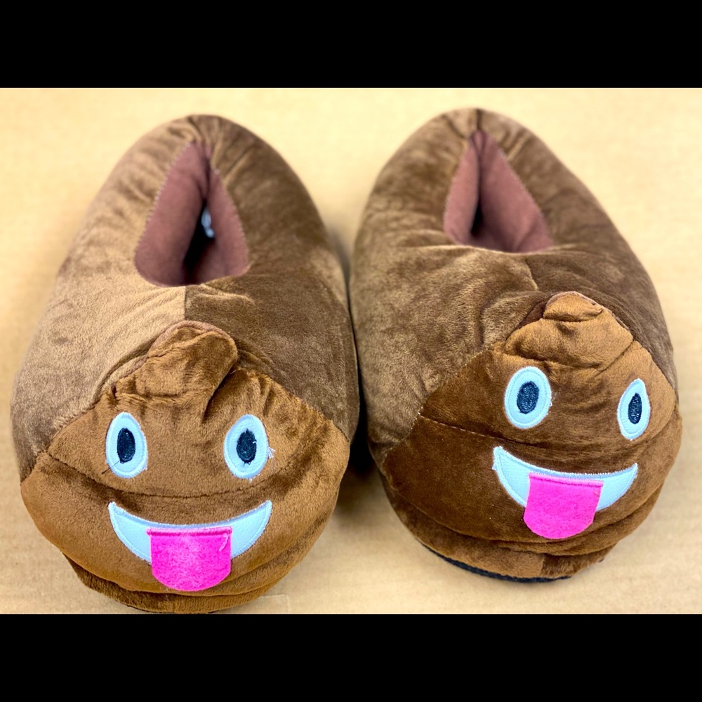 Emoji poop House Shoes